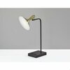 Homeroots 7 x 13 x 21.75 in. Black Metal LED Desk Lamp 372887